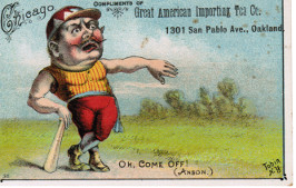Casey at the Bat Great American Importing Tea Company baseball advertising card