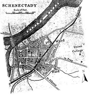 Early map of Schenectady
