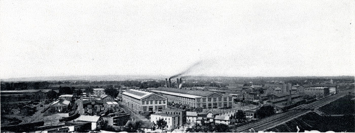 General Electric Works [partial view of exterior]