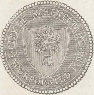 [Schenectady City seal in 1860]