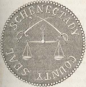[Schenectady County seal in 1860]