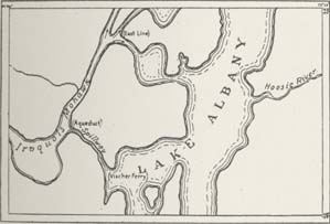 Mohawk River Post-Glacial Drainage Map
