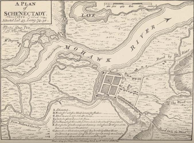 A Plan of Schenectady about 1750