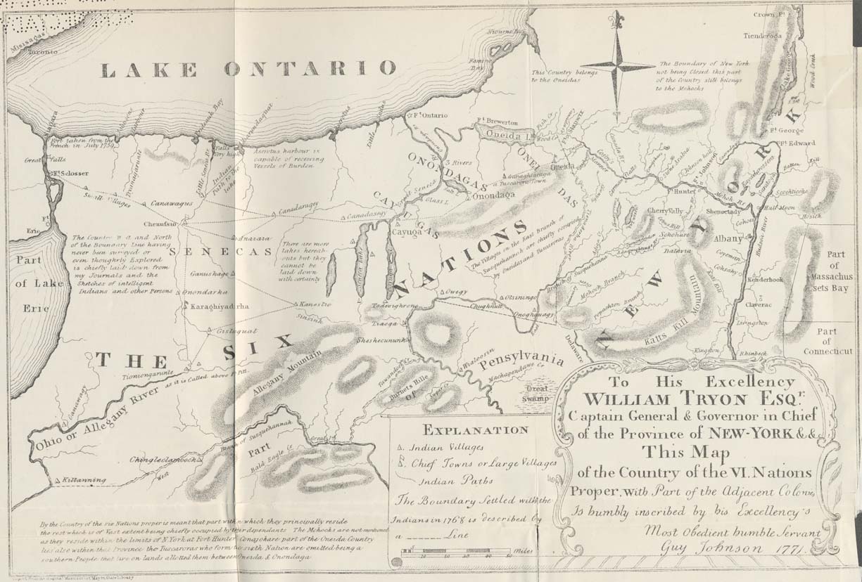 Map of the Country of the Six Nations in 1771