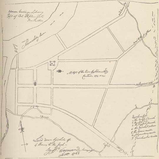 Vrooman Map of Schenectady in 1768
