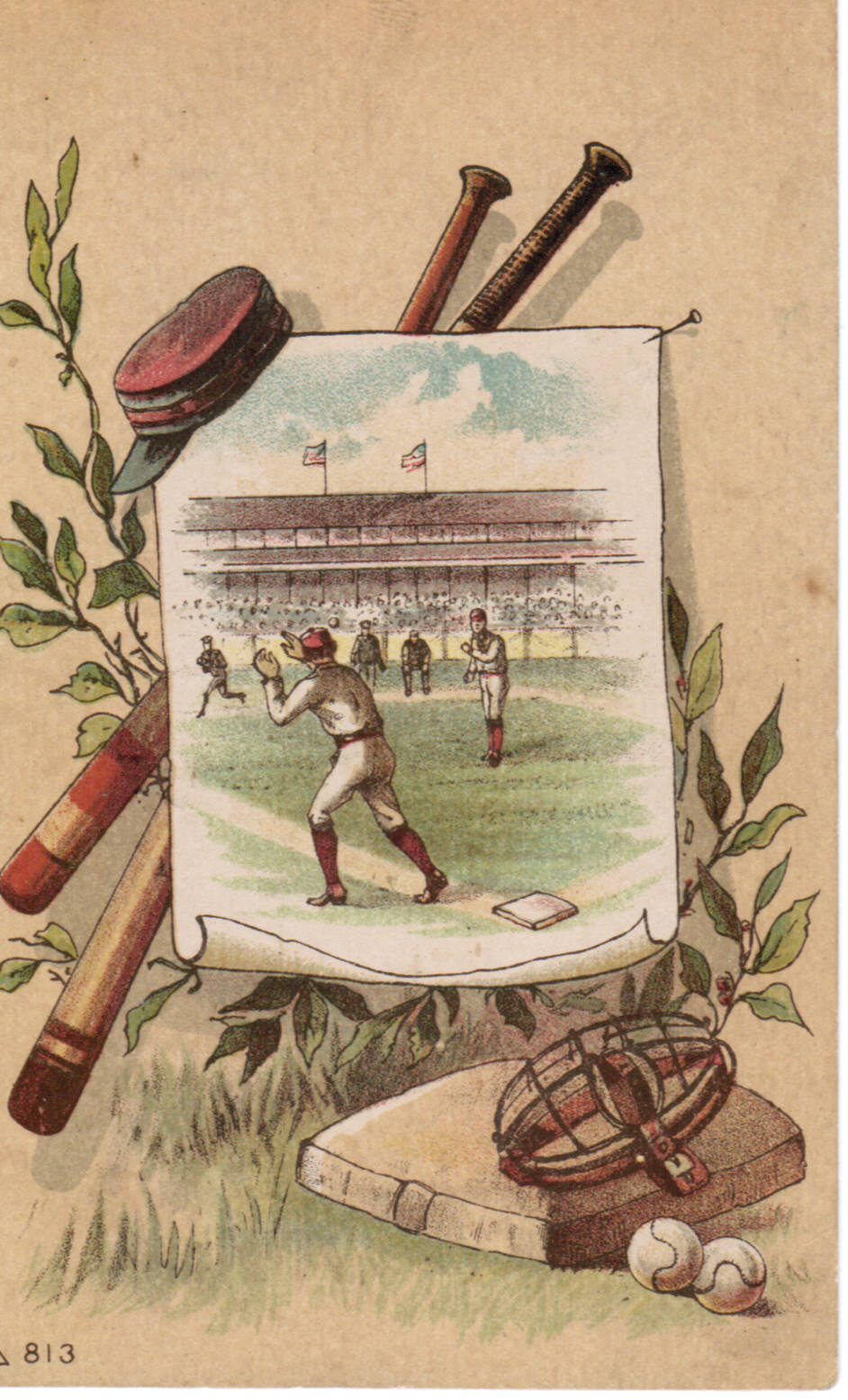 Card 211 baseball advertising trade card