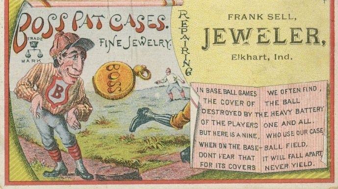 Card 214 baseball advertising trade card