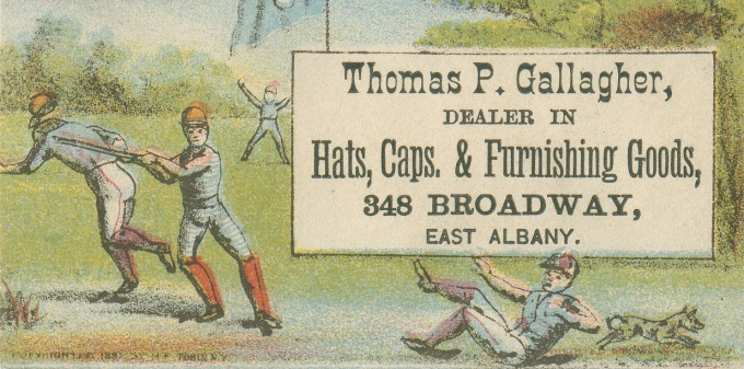 Card 215 baseball advertising trade card