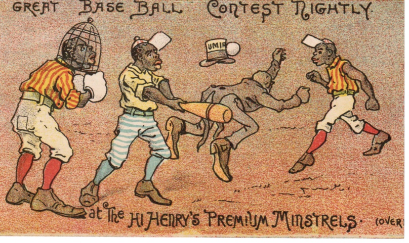 Great Base Ball Contest Nightly baseball advertising trade card