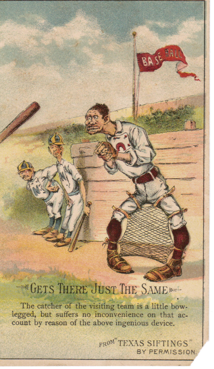 Baseball advertising trade card from Set H 804-14