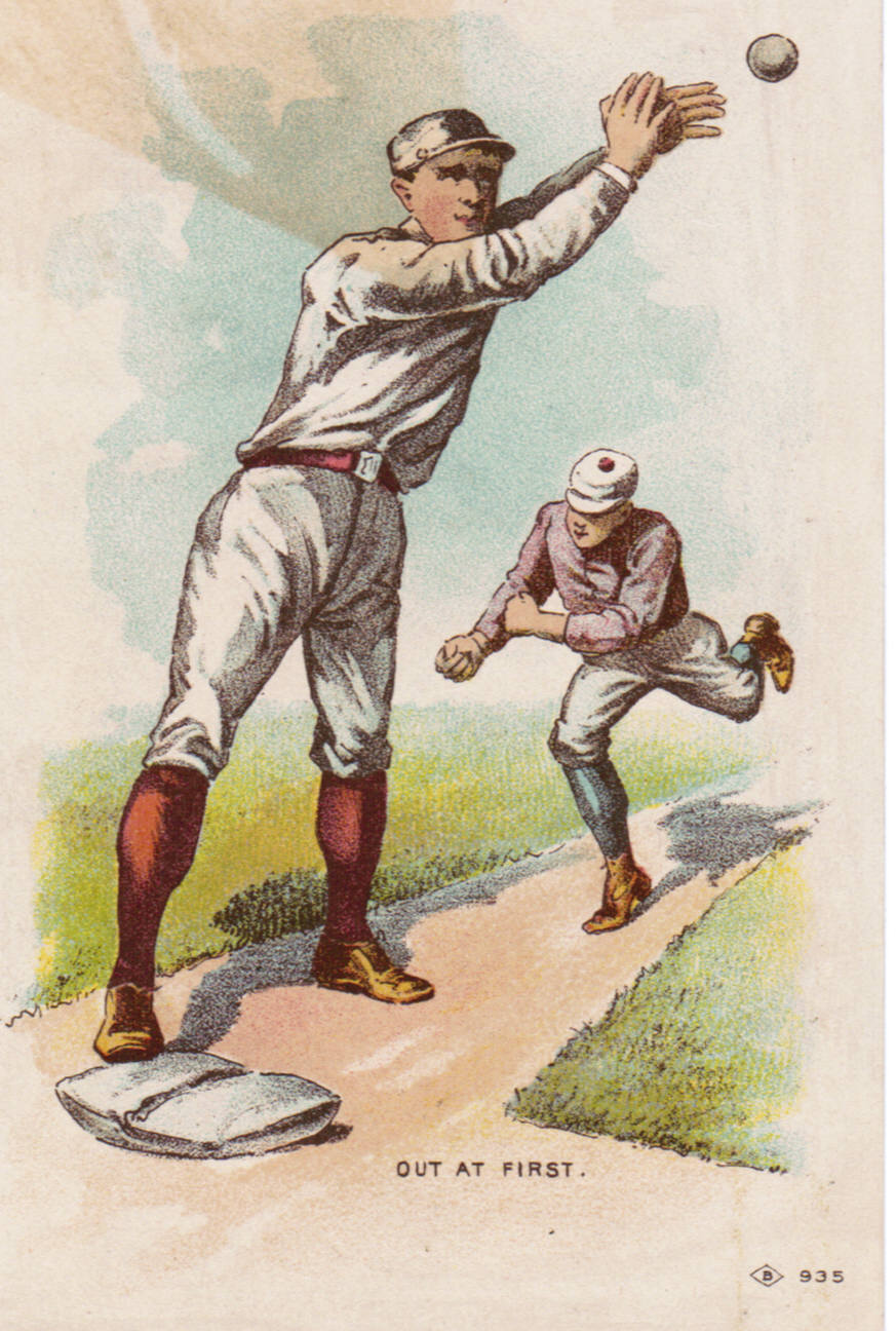 Set H 804-18 baseball advertising trade card