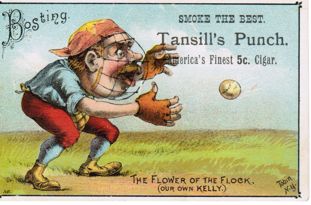 Set H 804-21 baseball advertising trade card