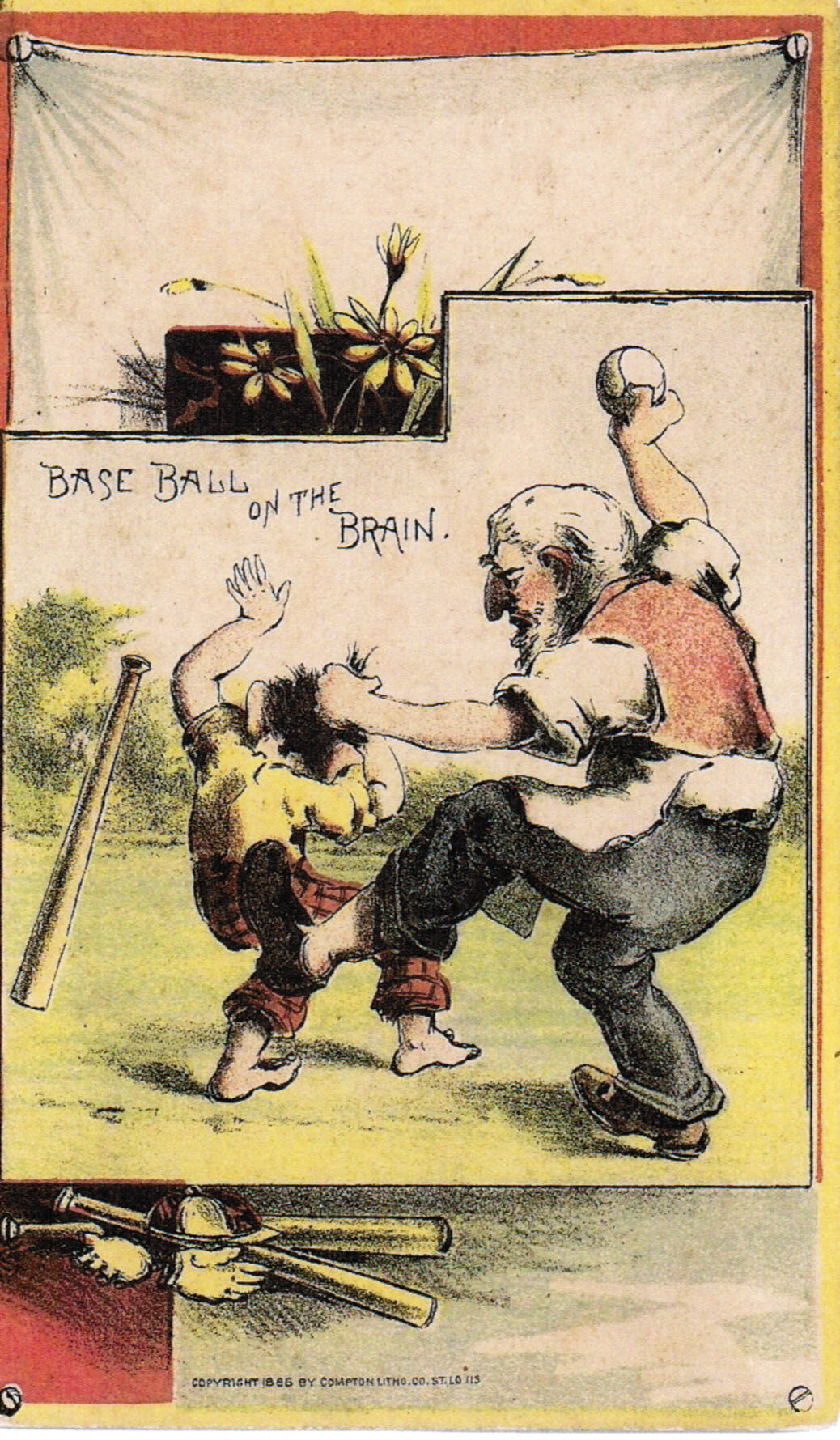 Set H 804-25 baseball advertising trade card