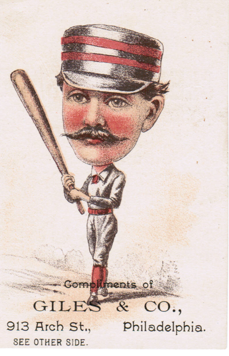 Set H 804-28 baseball advertising trade card