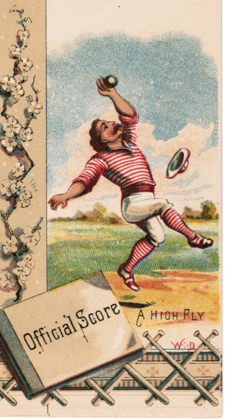 Set H 804-36 baseball advertising trade card