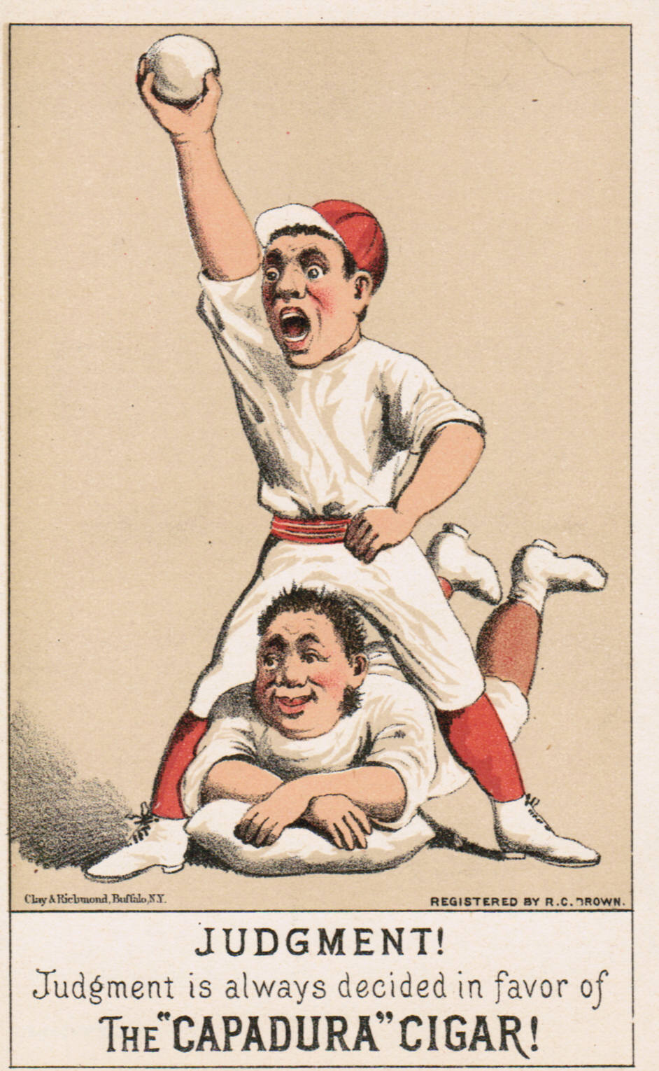 Set H 804-4 baseball advertising trade card