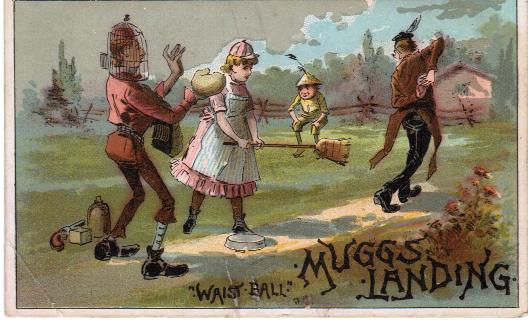 Waist Ball baseball advertising trade card